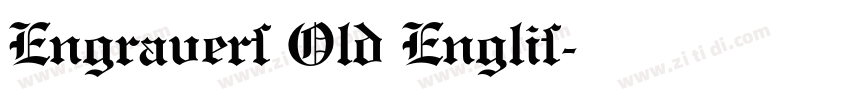Engravers Old Englis字体转换